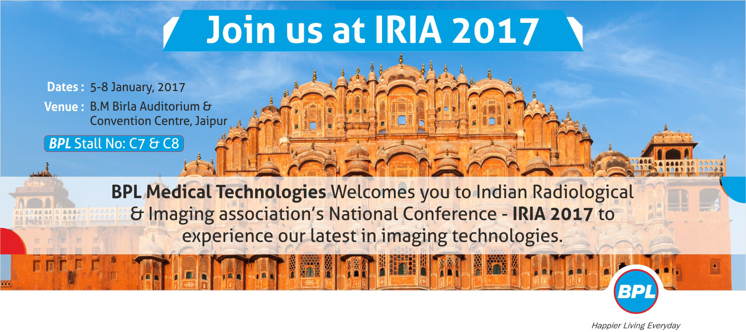 BPL MedTech at IRIA 2017, Jaipur – January 5 to 8, 2017